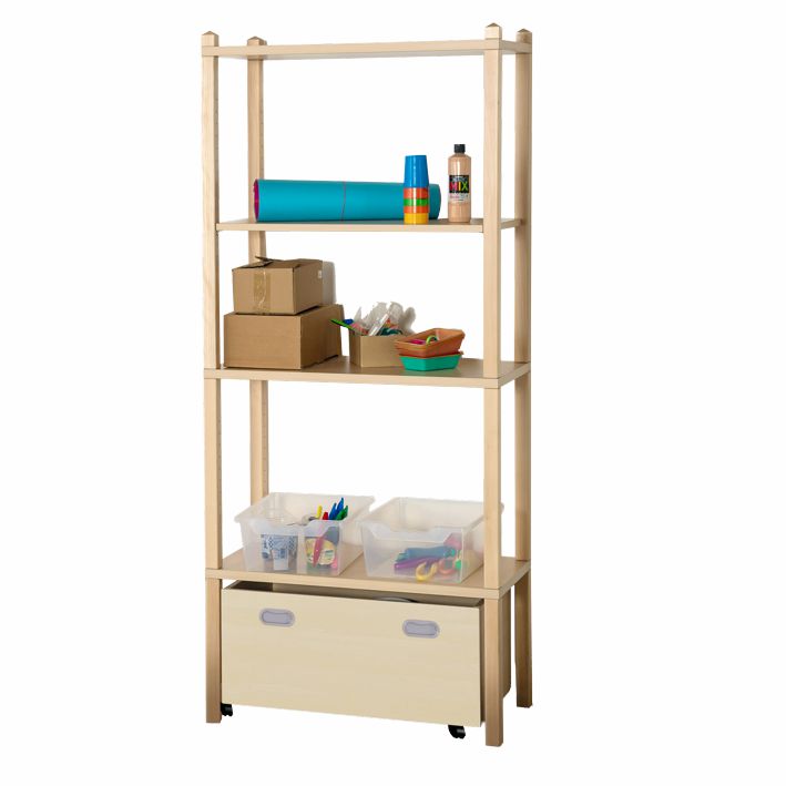 ST Lagerregal mit Rollkasten, 4 Dekore